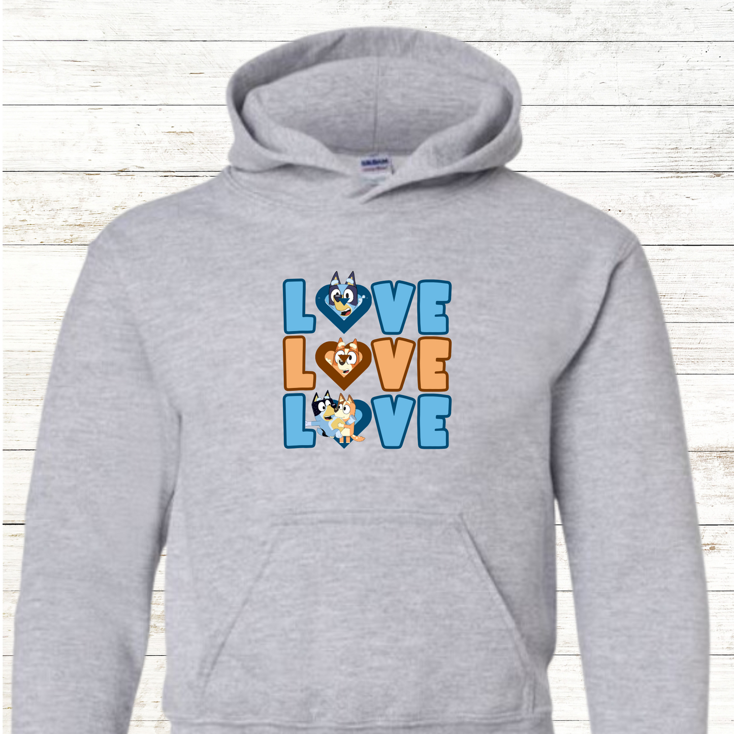 Blue Dog Valentine Love