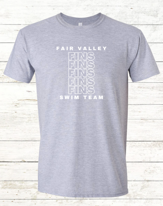 Fair Valley Fins - Adult Swimmer Crewneck Tee