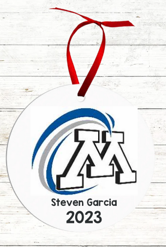 Personalized Swimmer Christmas Ornament - Includes Best Swim Times 2023 - Minnetonka