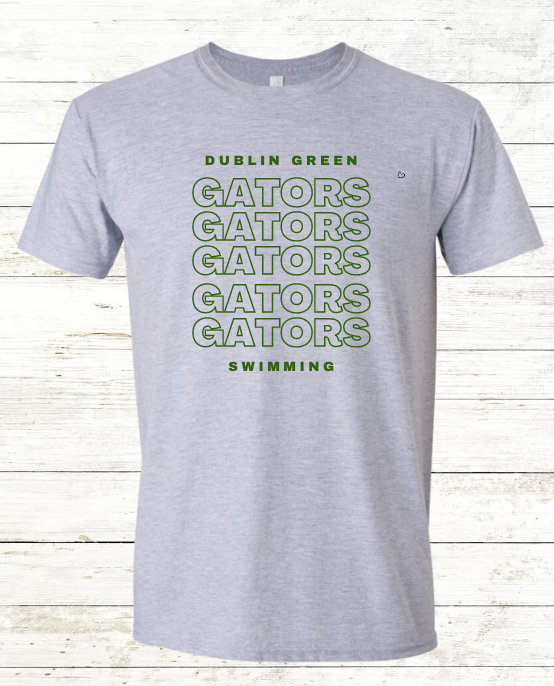 Dublin Green Gators - Adult Swimmer Crewneck Tee