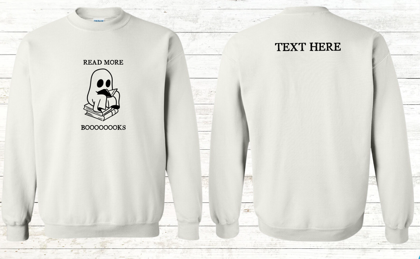Read More Booooks Halloween Adult Sweatshirt