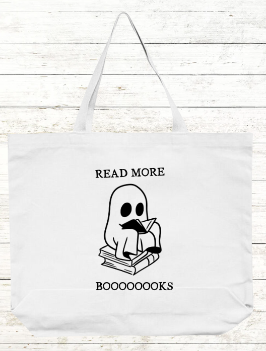 Read More Booooks Halloween Teacher Tote Bag
