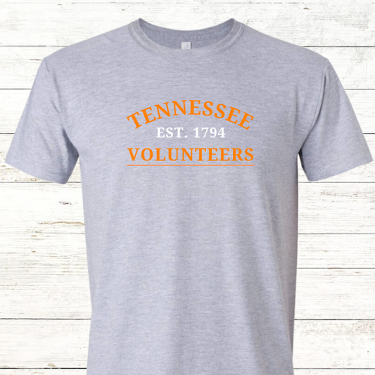 Tennessee Teacher College Tee - Adult Crewneck Spirit Day Tee