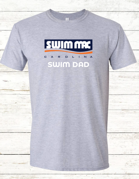 Swim Mac Swim Mom - Dad - Grandma- Grandpa- Adult Swimmer Crewneck Tee