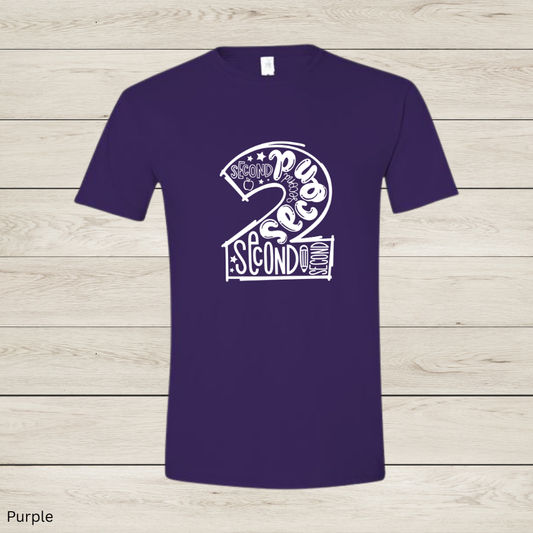 Number 2 Second Grade Shirt