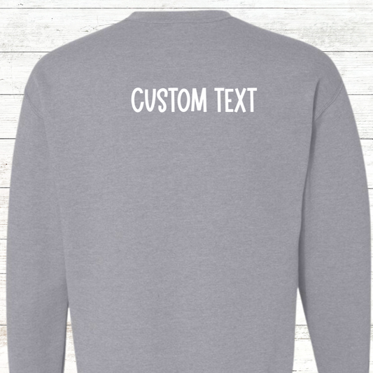 Swim Grandma Personalized with Swimmer Names Adult Crewneck Sweatshirt
