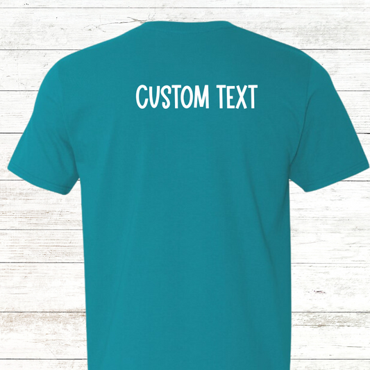 Swim Grandma Personalized with Swimmer Names - Adult Crewneck Tee