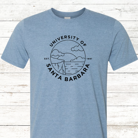 University of Santa Barbara Teacher College Tee - Adult Crewneck Spirit Day Tee