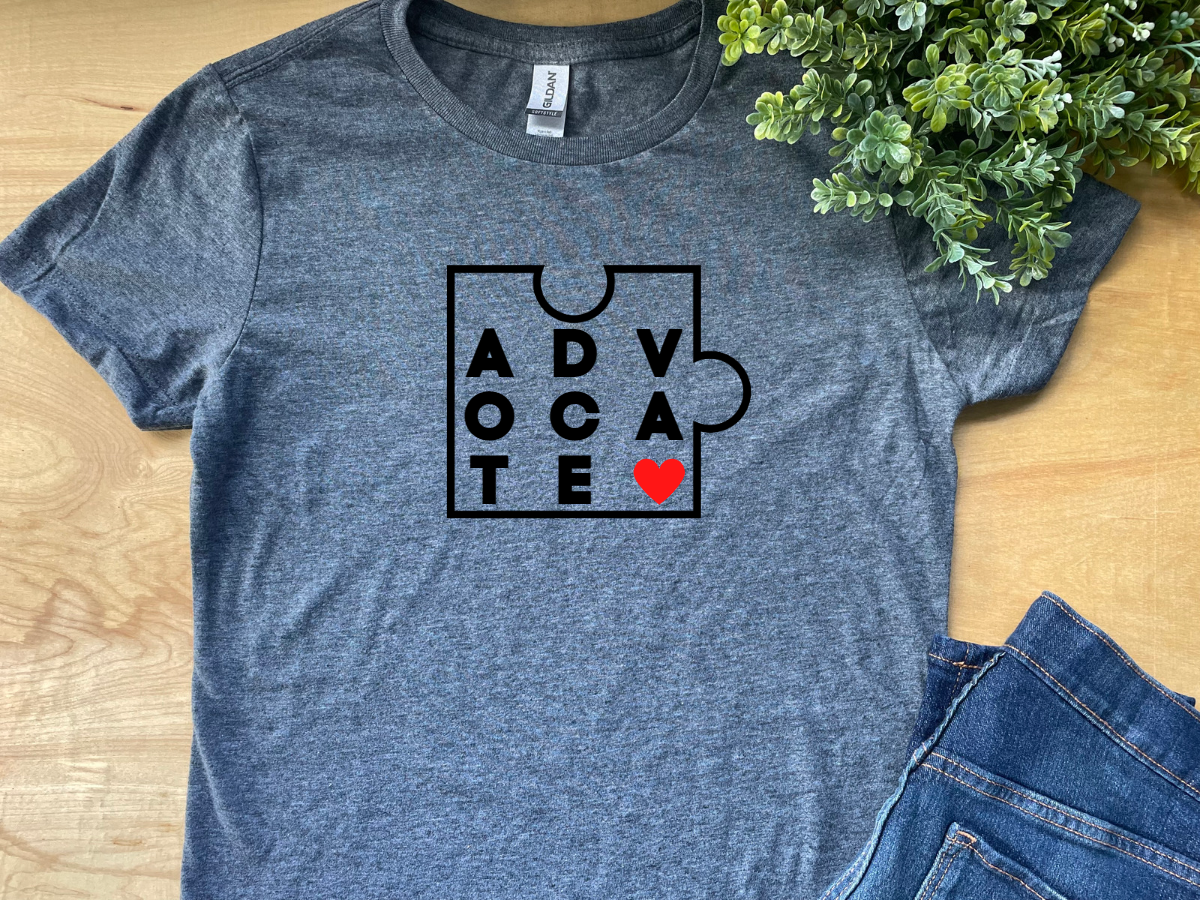 ABA Advocate : Adult Crewneck Tee (Black Text)