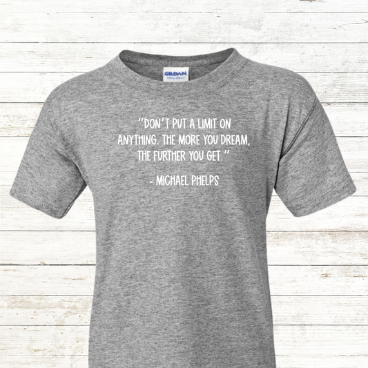 Clearance: Michael Phelps Inspiration Quote Tee Adult (M)