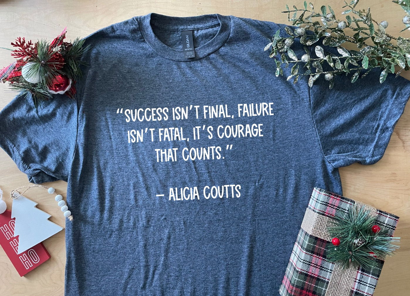 Alicia Coutts- Motivational Quote Swimmer Adult Crewneck Tee