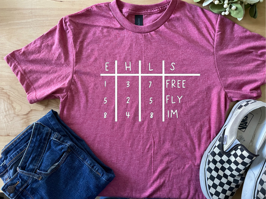 Personalized Swimmer Event Tee - Heat Sheet Adult Crewneck Tee