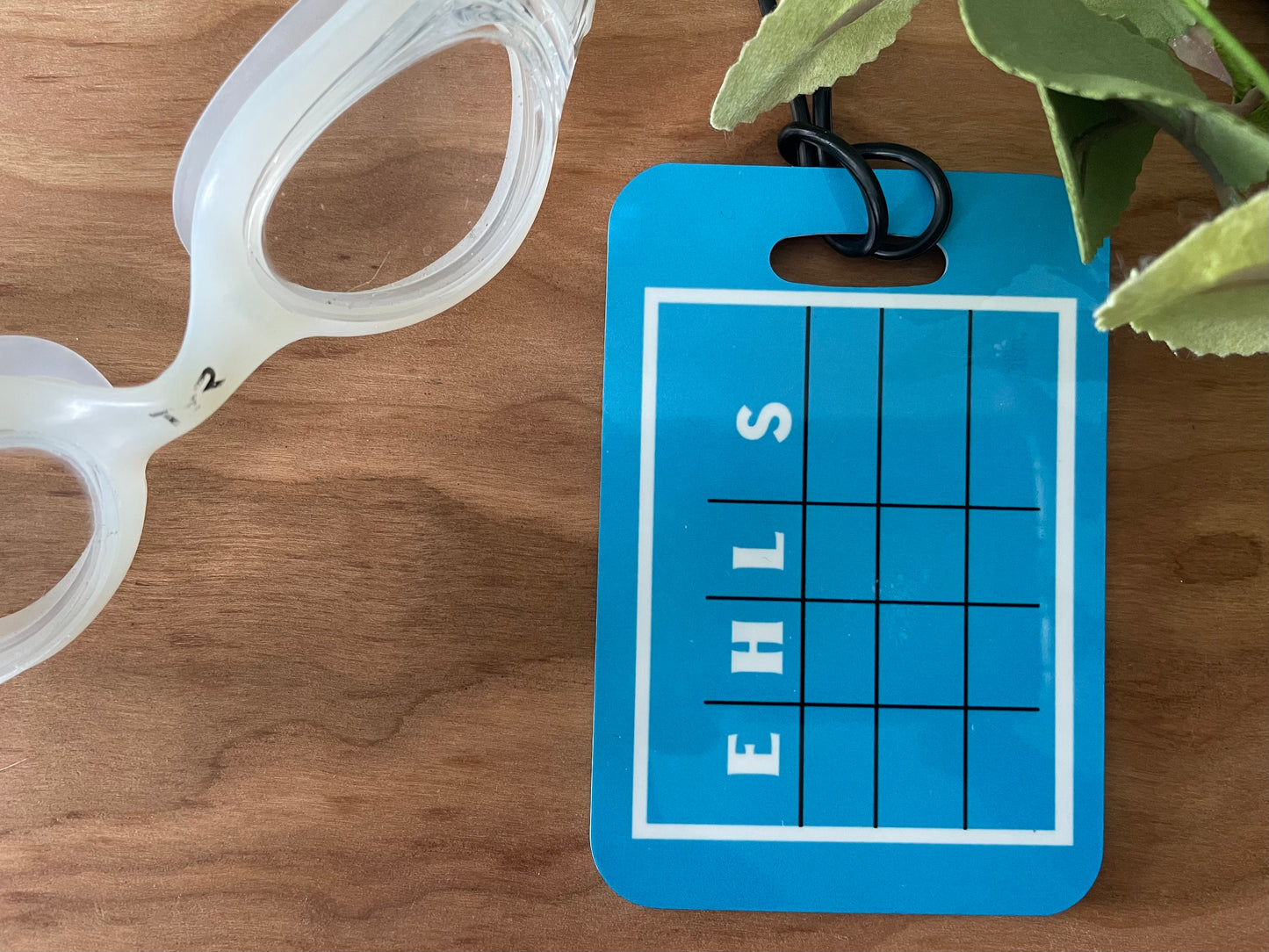Reusable swim meet heat tags: Just keep swimming
