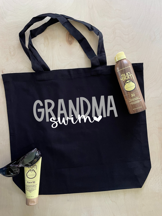 Swim Grandma Tote Bag