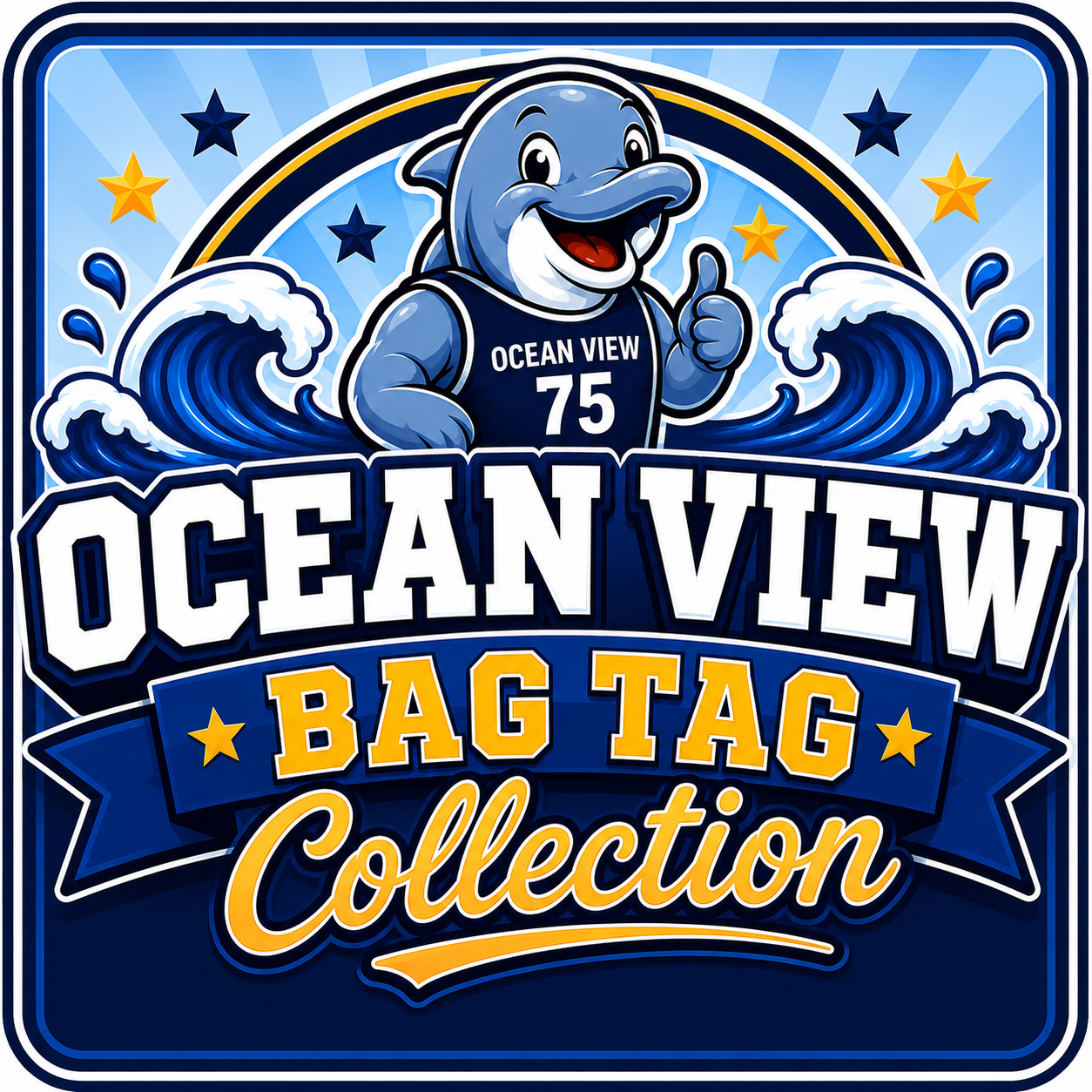 Ocean View Bag Tags