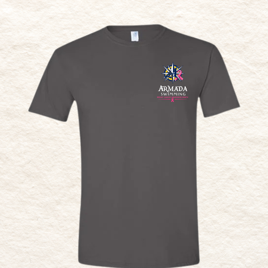 Armada Pink Ribbon Heart – Small Logo Tee