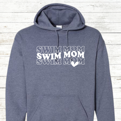 Swim Mom Heart