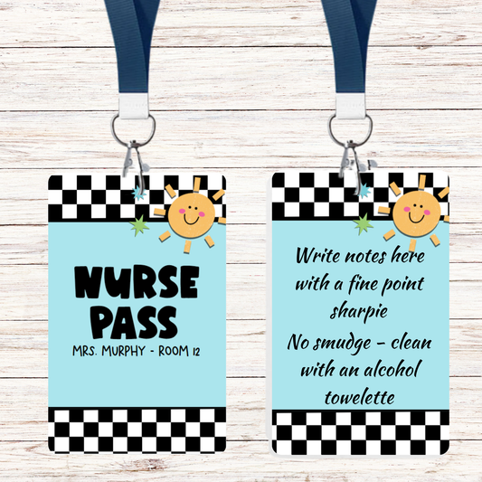 Black Chevron Theme Classroom Hall Passes - 8 pack