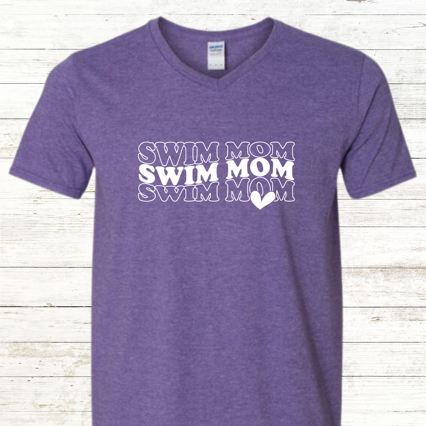 Swim Mom Heart