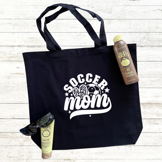 Soccer Mom Tote Bag with Back Personalization Option