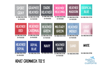 Personalized Grade Level Squad - School Spirit - Adult Crewneck Tee