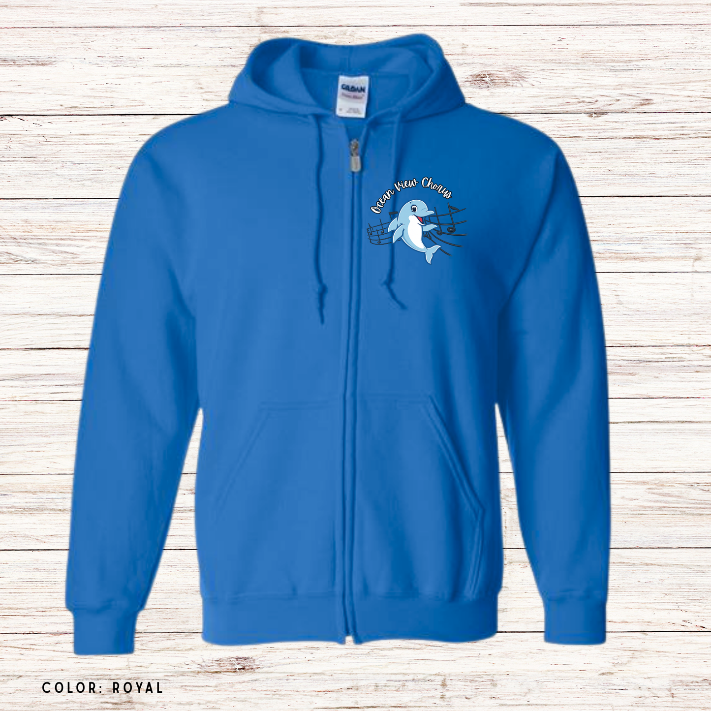 Ocean View Chorus Zipper Hoodie