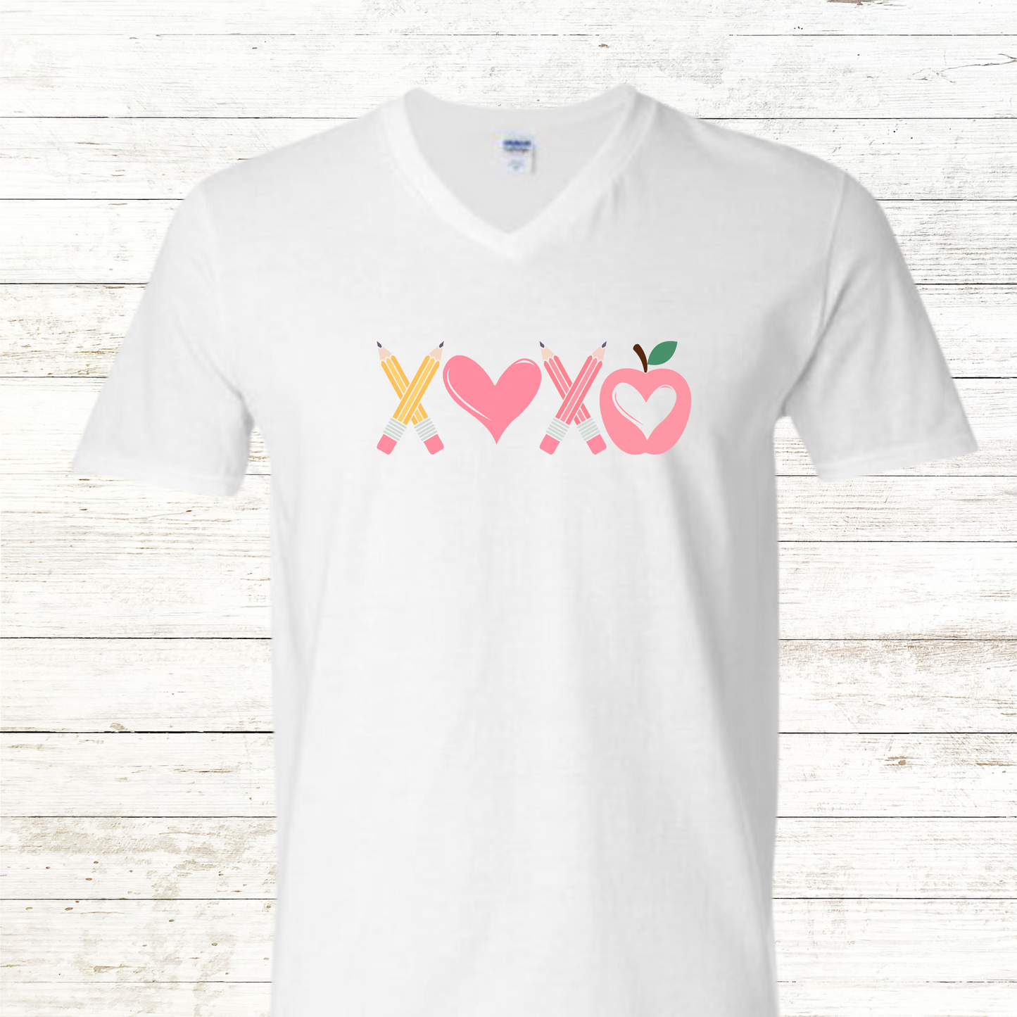 XOXO Pencils, Heart and Apples
