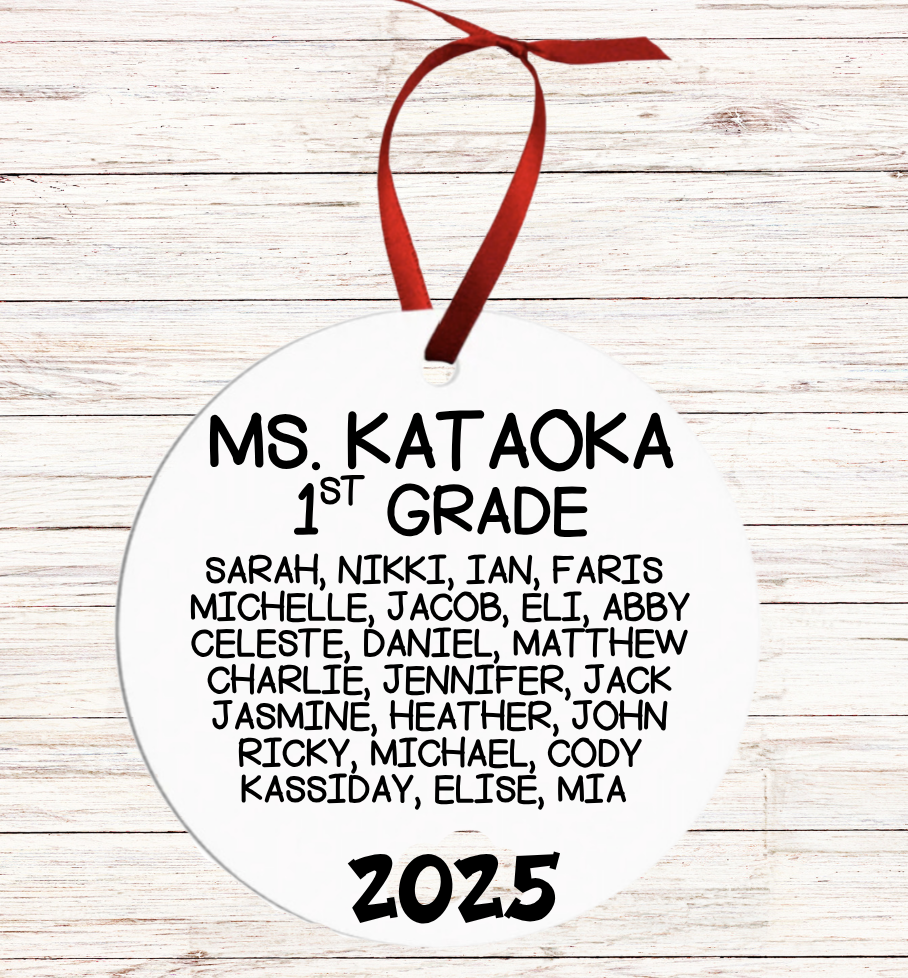 To Learning and Beyond Christmas Tree Ornament – Ocean View Elementary 2025–2026