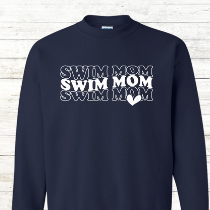 Swim Mom Heart
