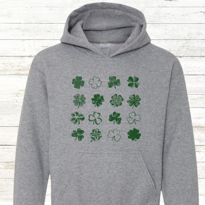 Green Shamrocks & Four-Leaf Clovers -  St. Patrick's Day