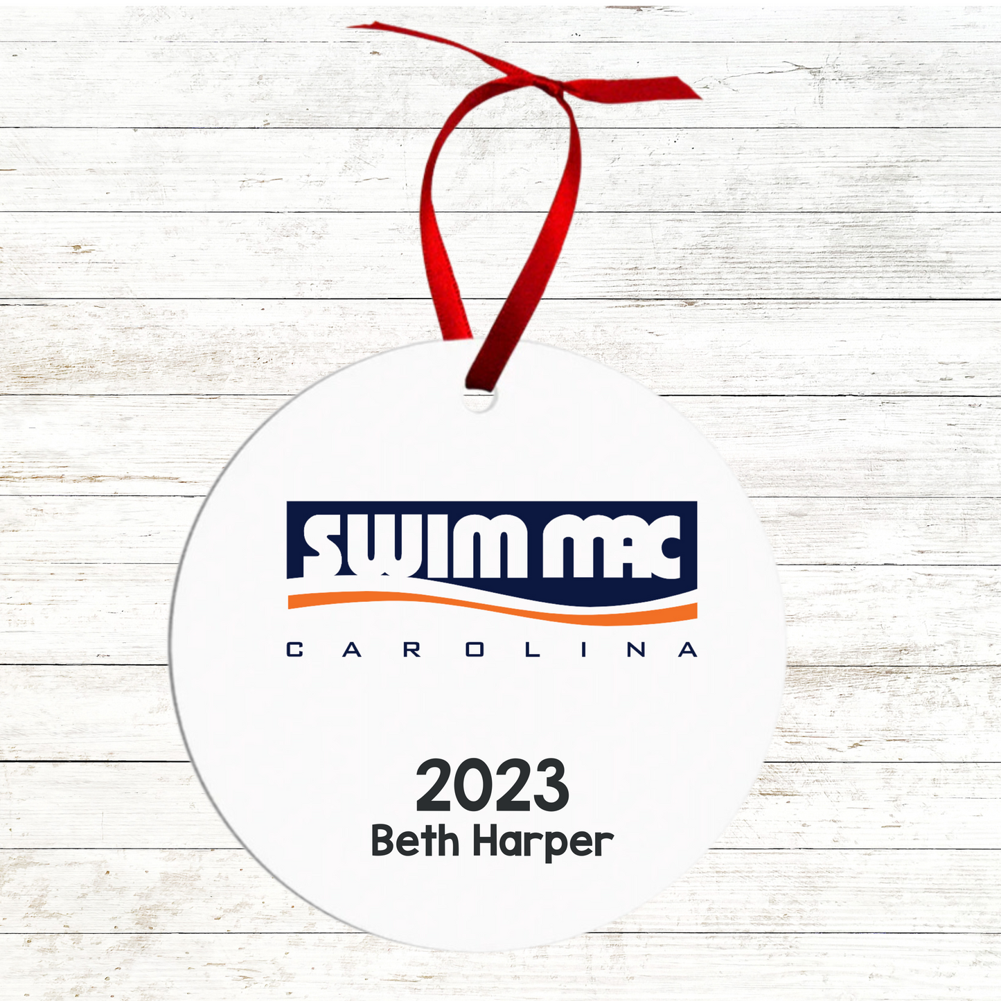 Swim Team Christmas Ornament - Swim Mac Carolina