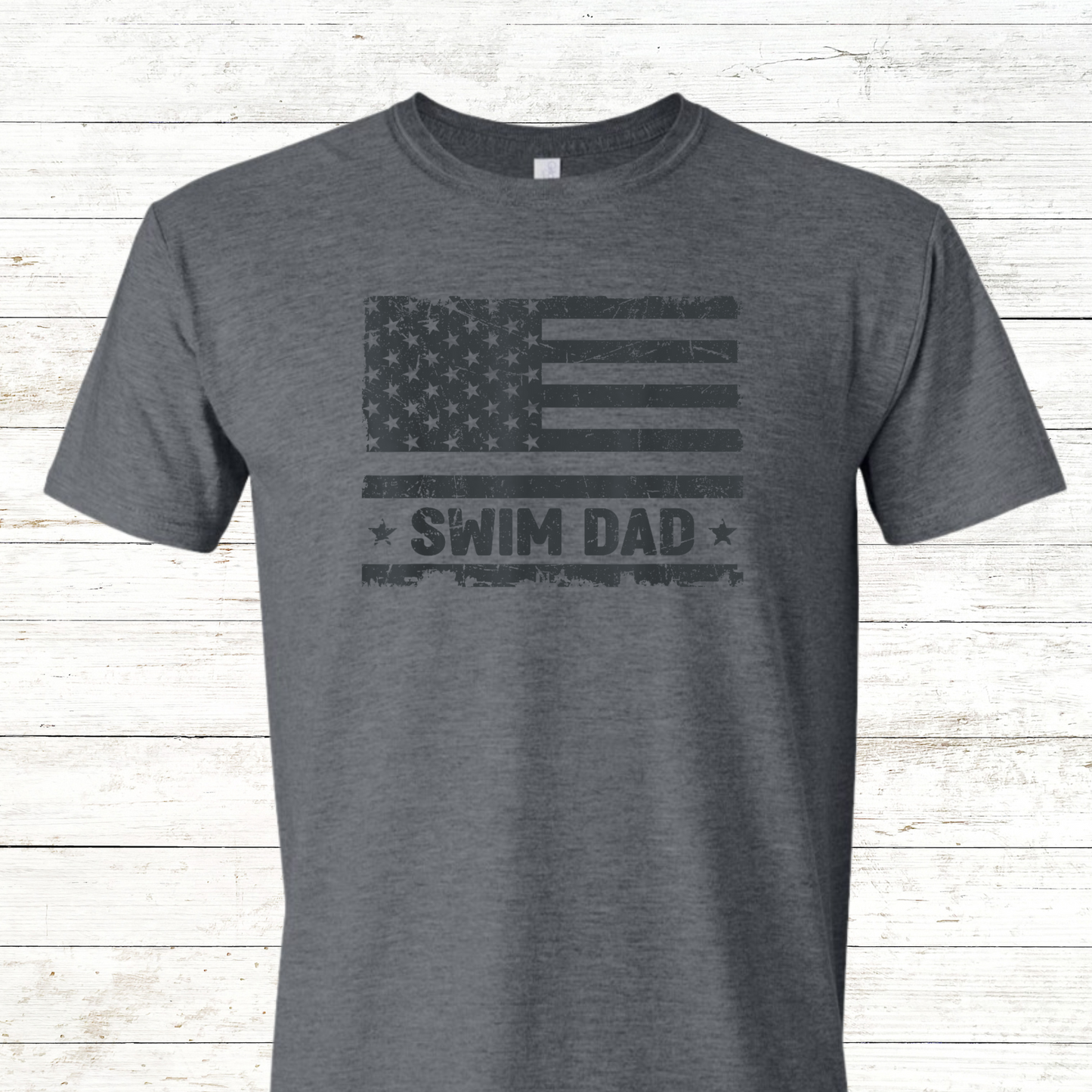 Swim Dad -  Vintage American Flag