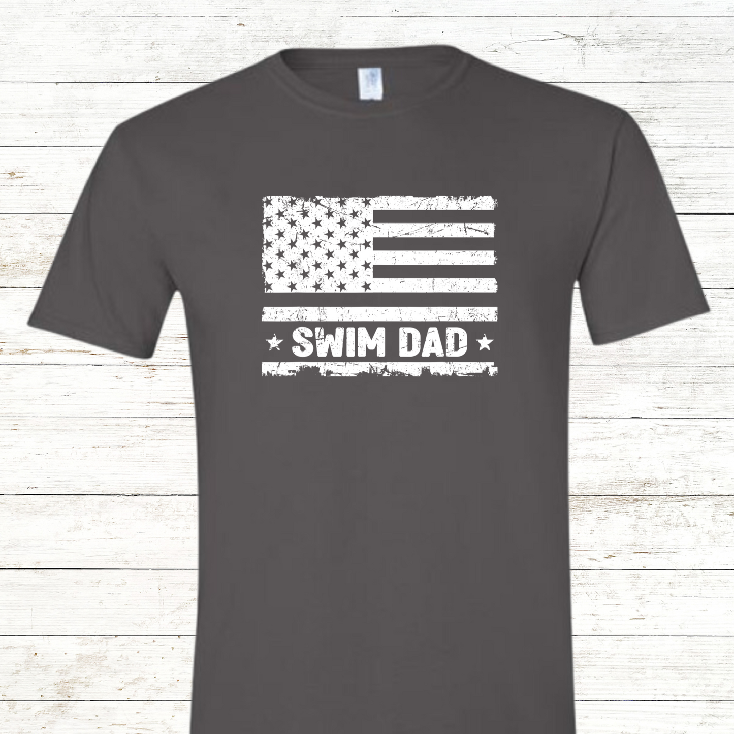 Swim Dad -  Vintage American Flag