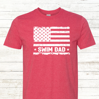 Swim Dad -  Vintage American Flag