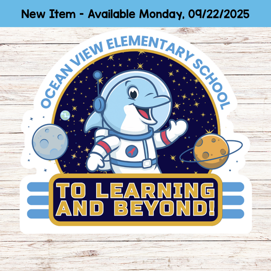 Ocean View Magnet: 5"