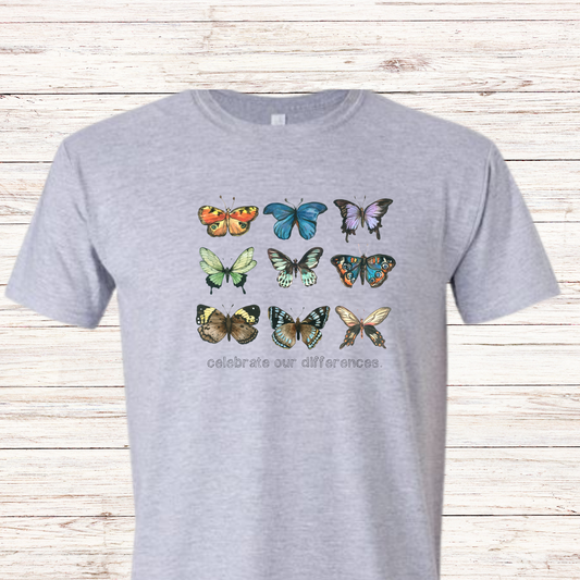 Celebrate our Differences Butterfly Shirt