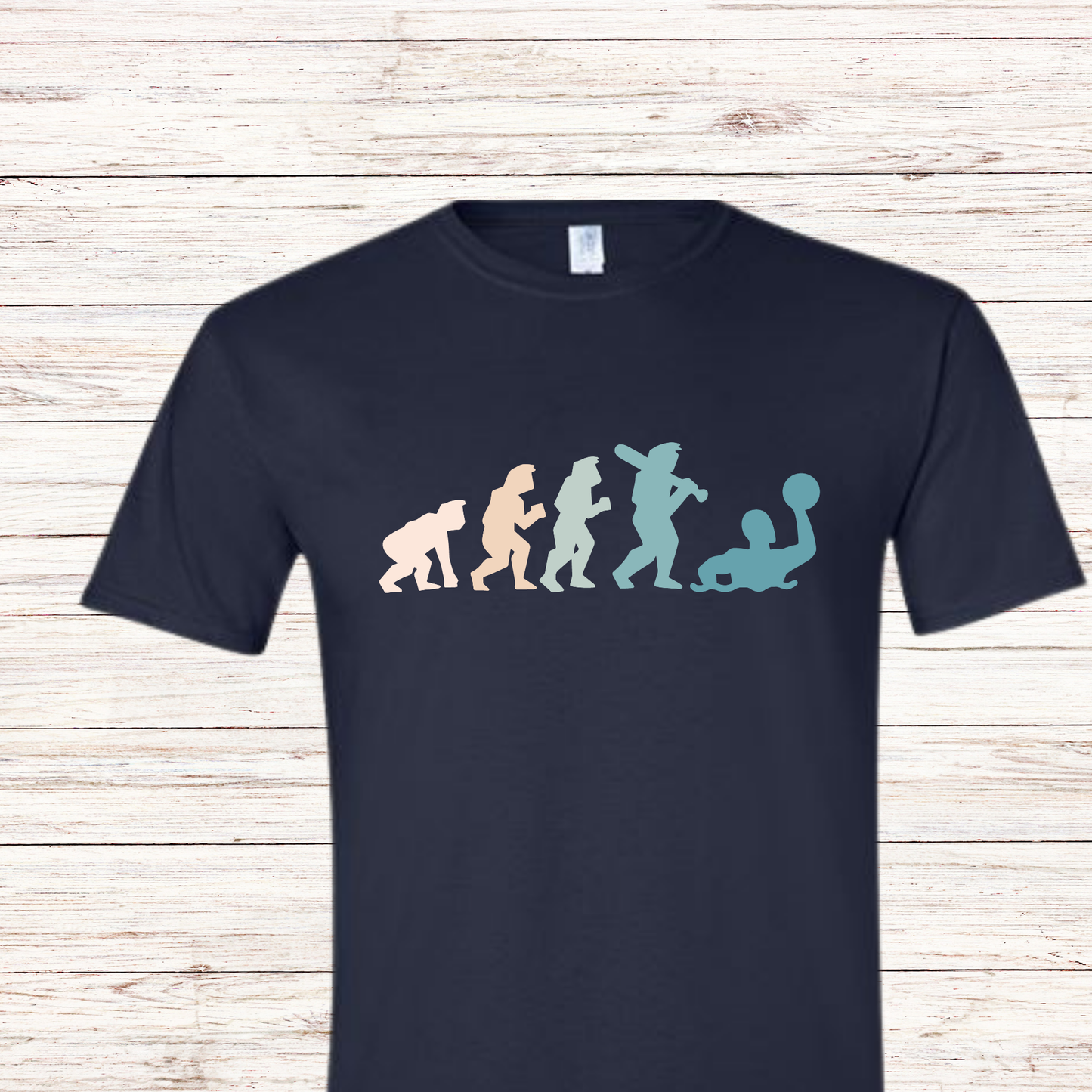 Evolution of Water Polo Shirt - Water Polo History Tee