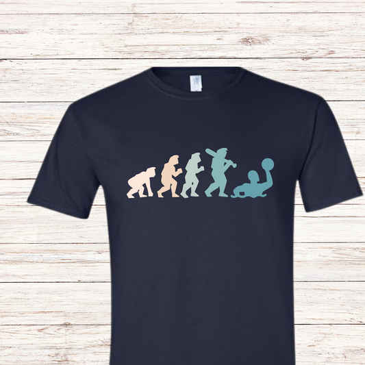 Evolution of Water Polo Shirt - Water Polo History Tee