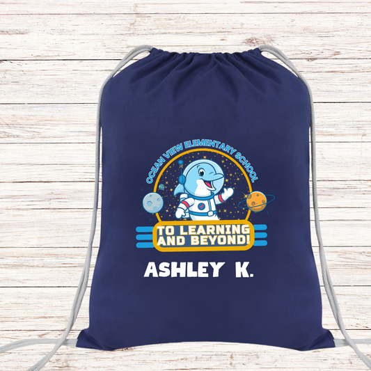 Ocean View Drawstring Bag 2025-2026