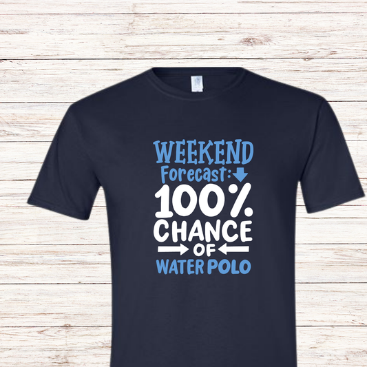 Weekend Forecast Water Polo Tee Shirt