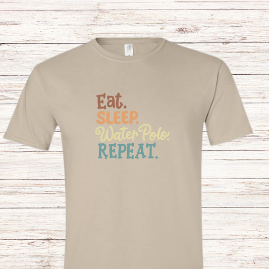 Eat. Sleep. Water Polo. Repeat. Swimmer Shirt