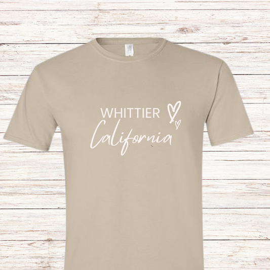 Whittier, California Native Tee