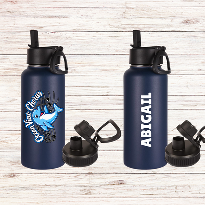 Ocean View Elementary Chorus Water Bottle – 32 oz Personalized