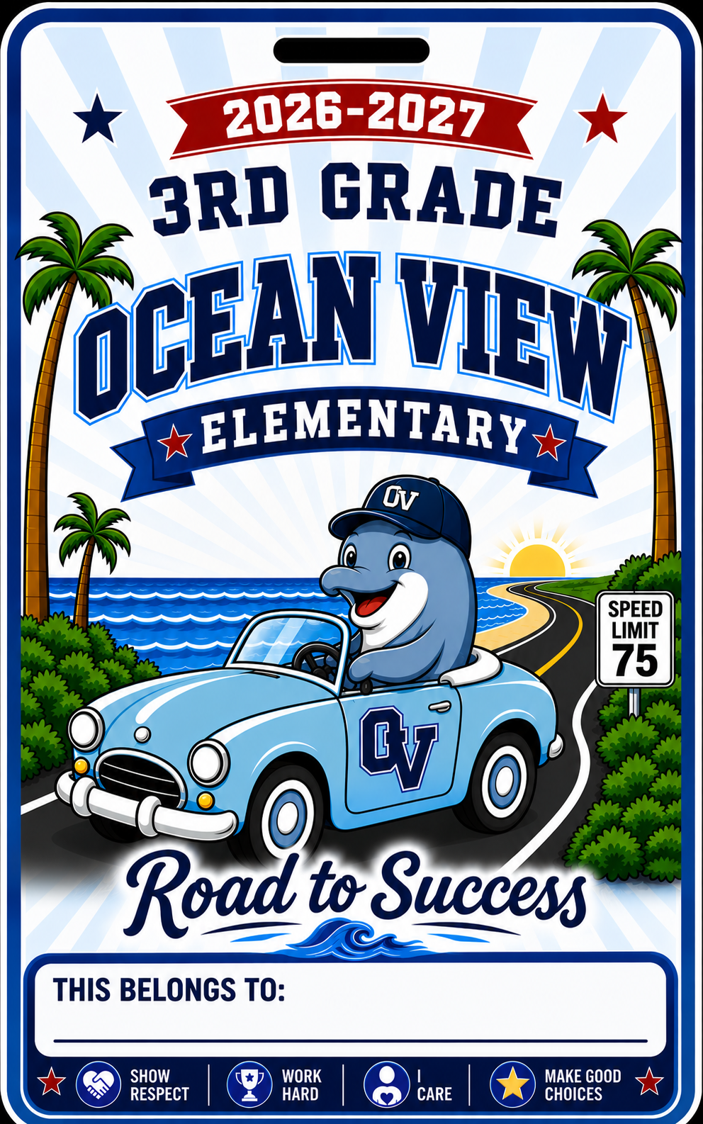 Grade Level - 2026-2027 - Road to Success Bag Tag