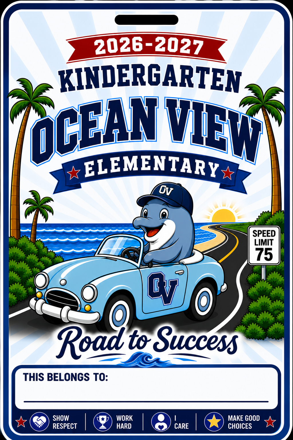 Grade Level - 2026-2027 - Road to Success Bag Tag
