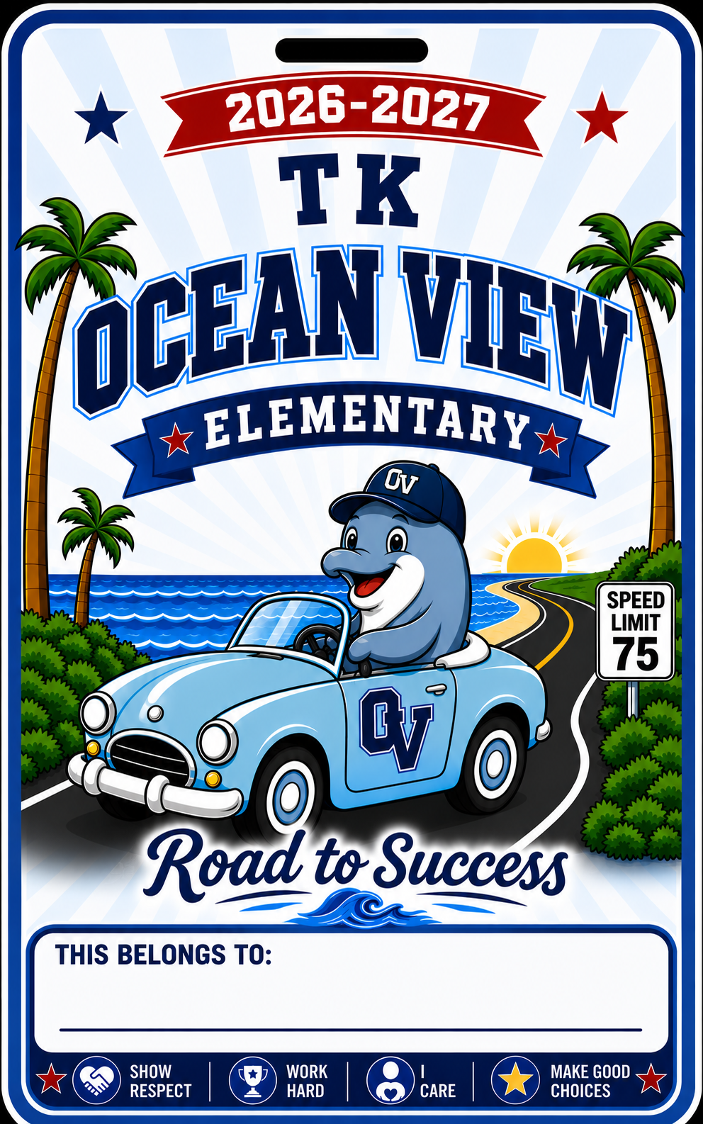 Grade Level - 2026-2027 - Road to Success Bag Tag
