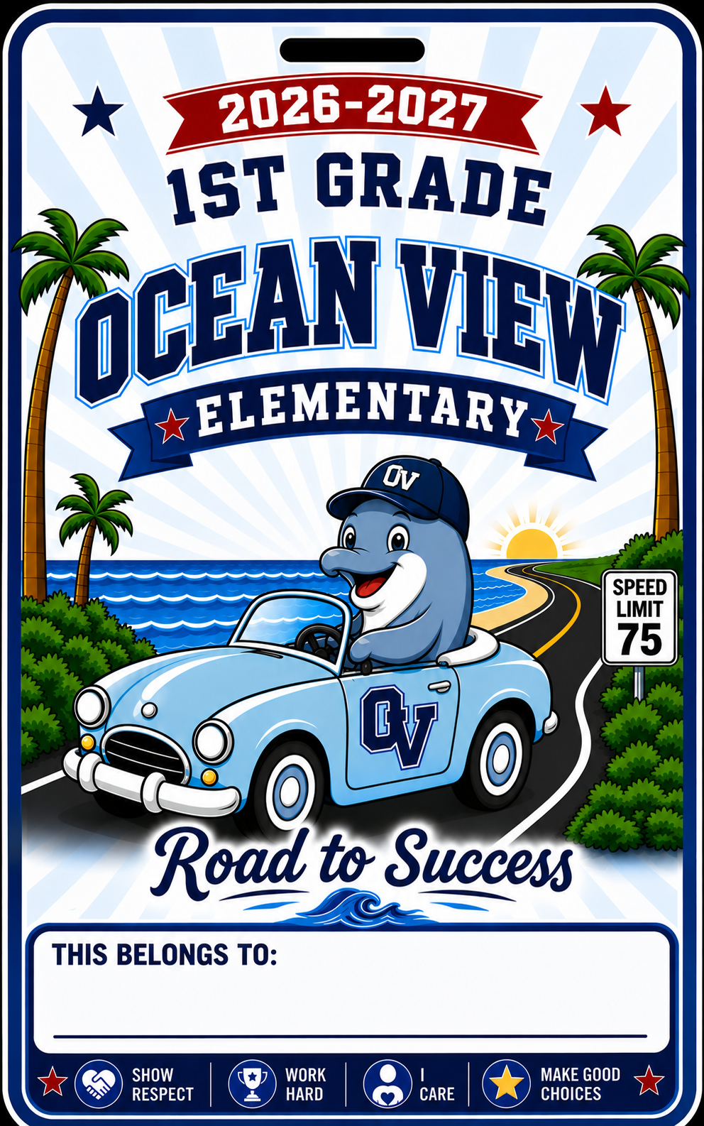 Grade Level - 2026-2027 - Road to Success Bag Tag