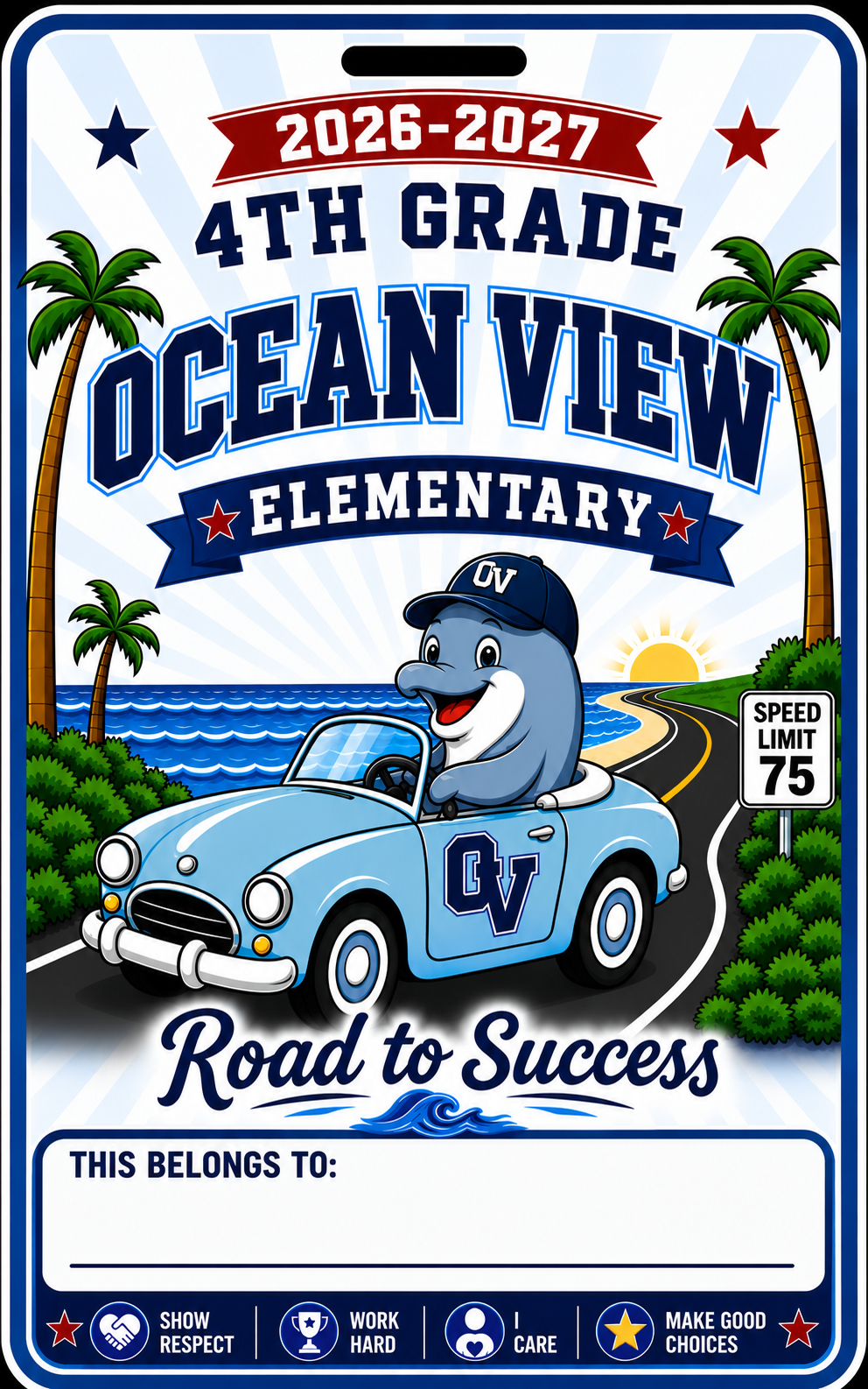 Grade Level - 2026-2027 - Road to Success Bag Tag