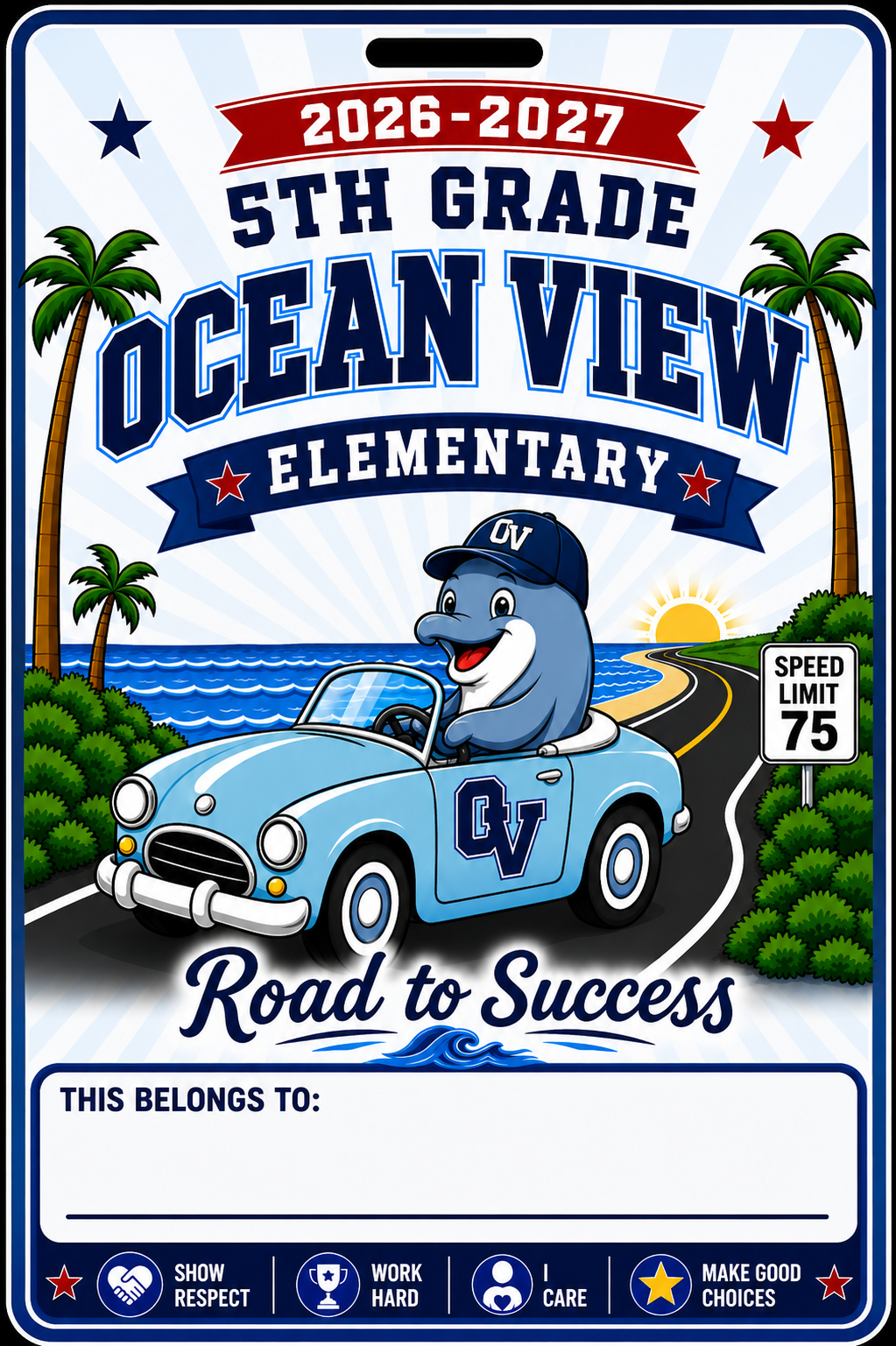 Grade Level - 2026-2027 - Road to Success Bag Tag