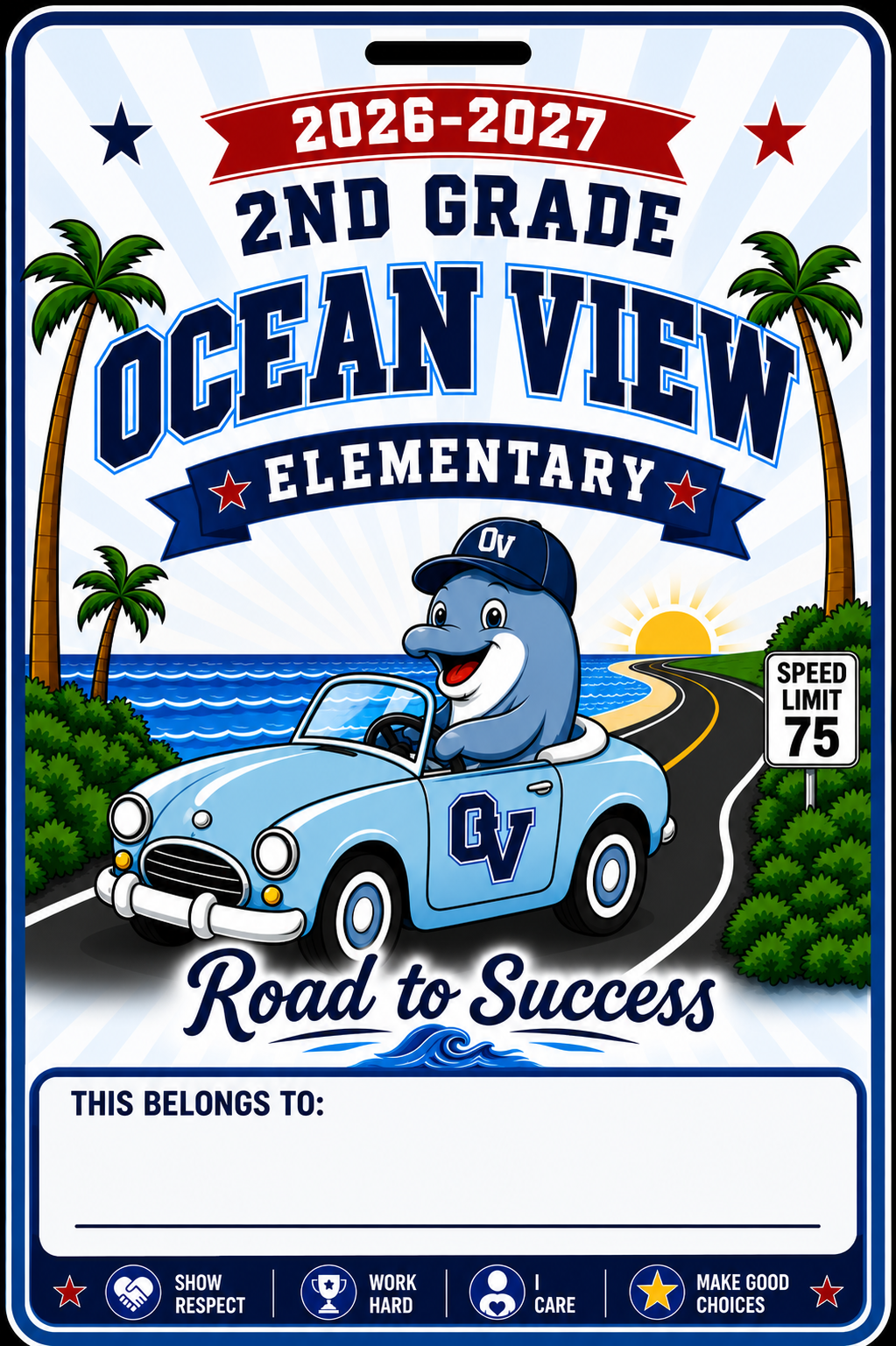 Grade Level - 2026-2027 - Road to Success Bag Tag